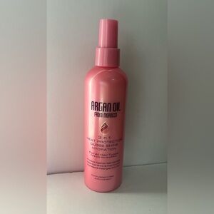 Argan Oil 3-in-1 Heat Protection Gloss Shine Hydration - Pink Bottle